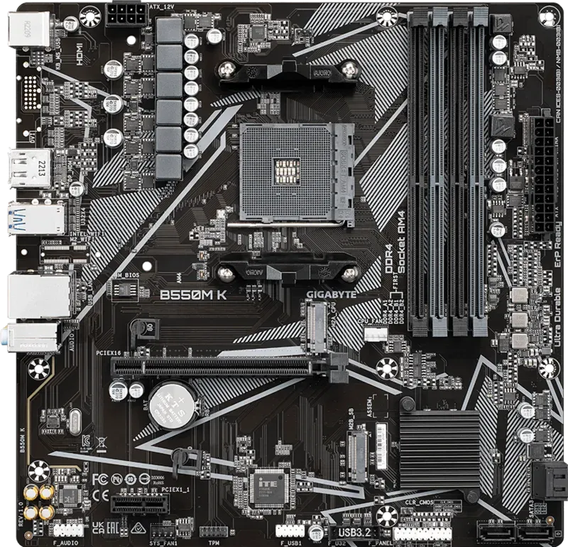 GIGABYTE B550M K — 2/2