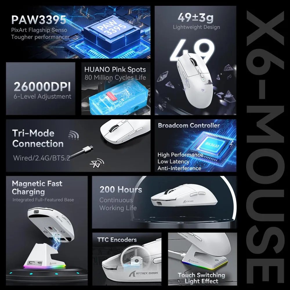 Attack Shark X6 — 6/7