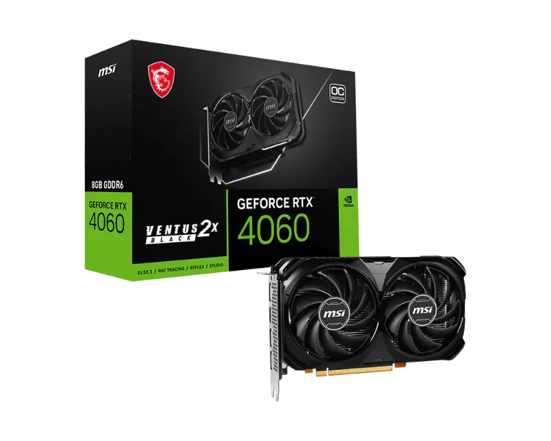  MSI GeForce RTX 4060 VENTUS 2X BLACK 8G