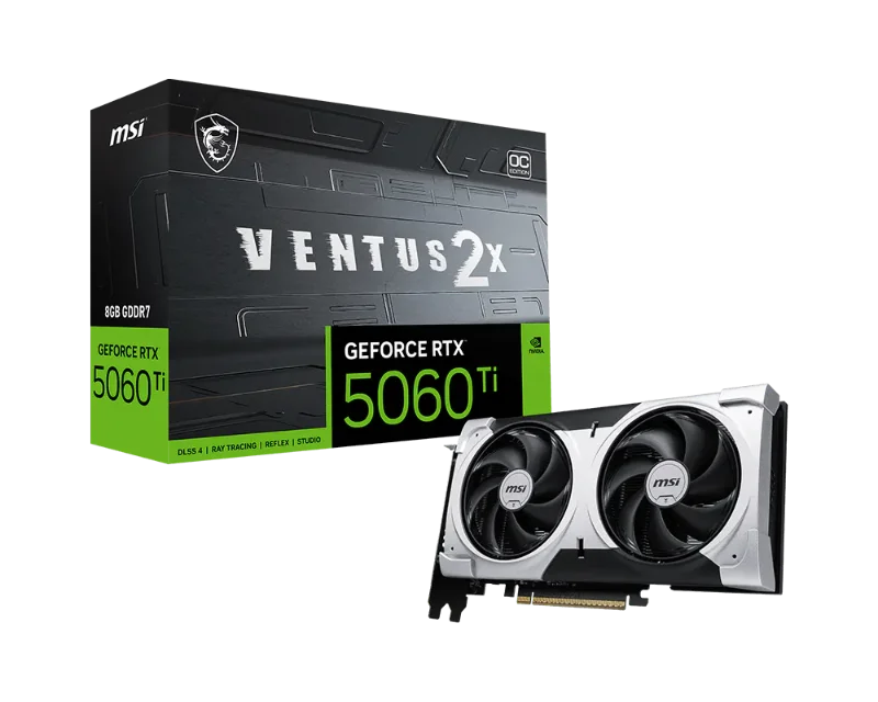 MSI GeForce RTX 5060 Ti VENTUS 2X OC PLUS 8G