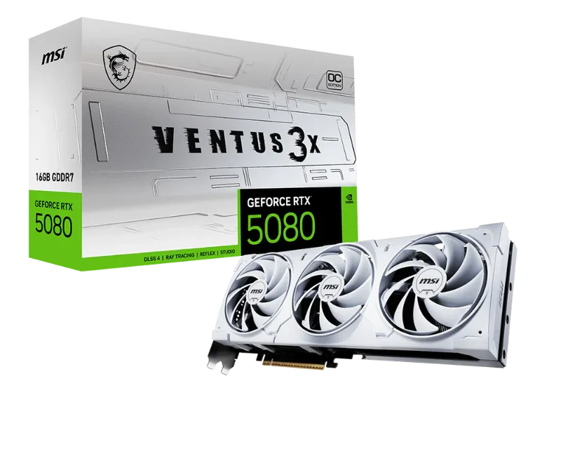 MSI GeForce RTX 5080 VENTUS 3X OC WHITE 16G