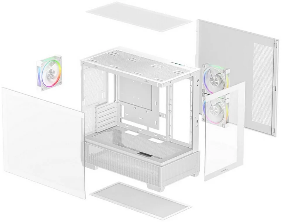 DEEPCOOL CG380 3F ARGB White — 3/8