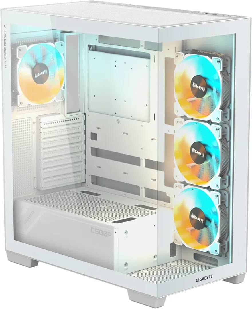 GIGABYTE C500 PANORAMIC STEALTH ICE — 8/10