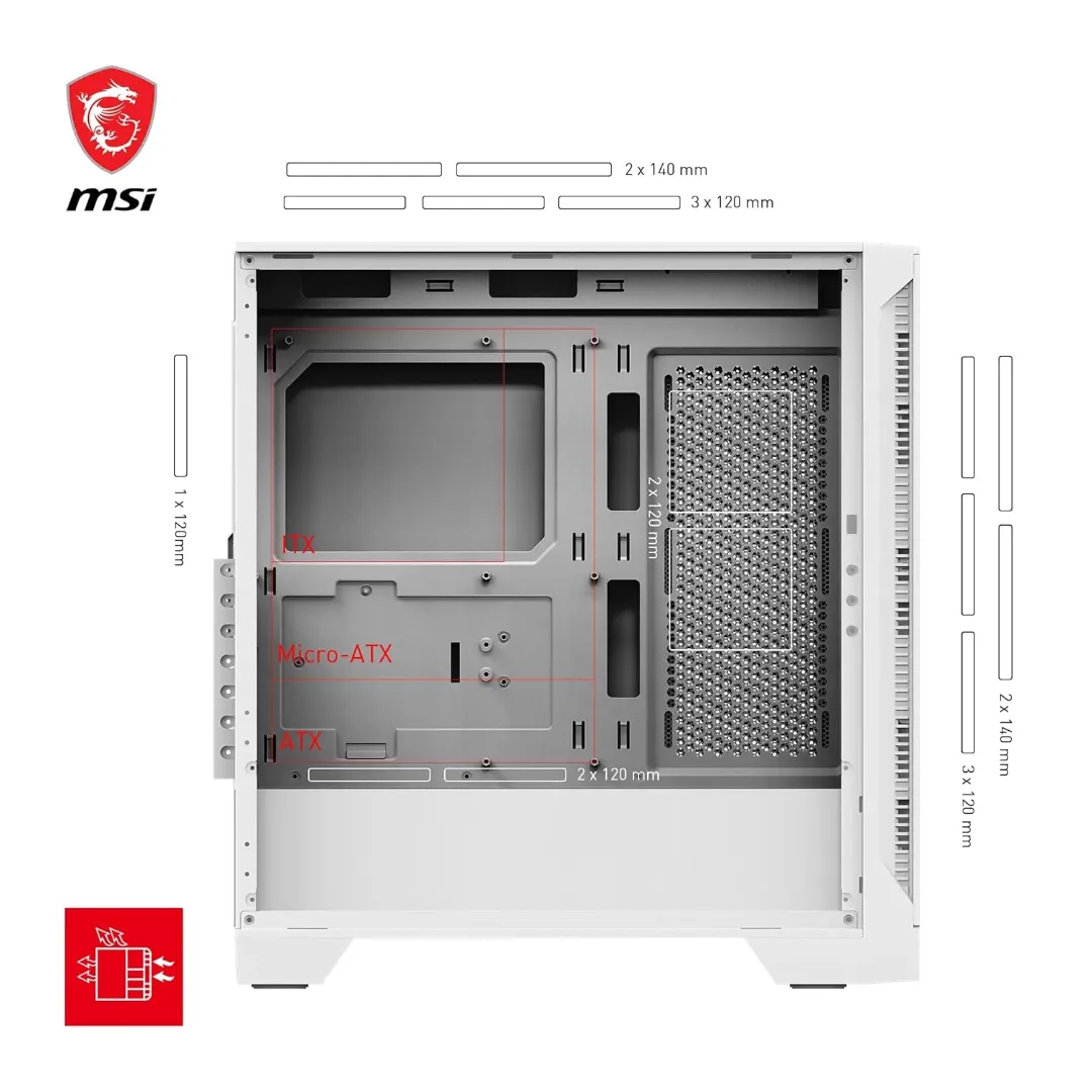 MSI MAG FORGE 320R AIRFLOW White — 4/7