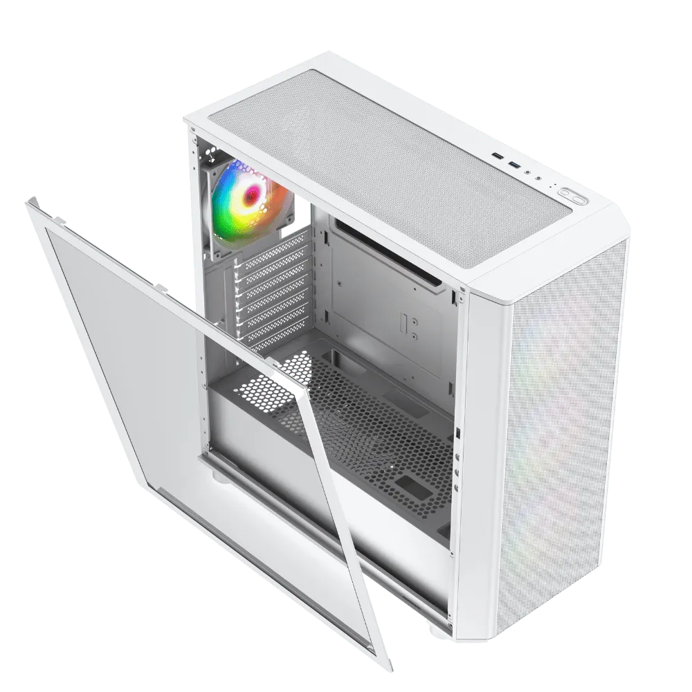 RAIDMAX MESHIAN X606 White ARGB — 7/8