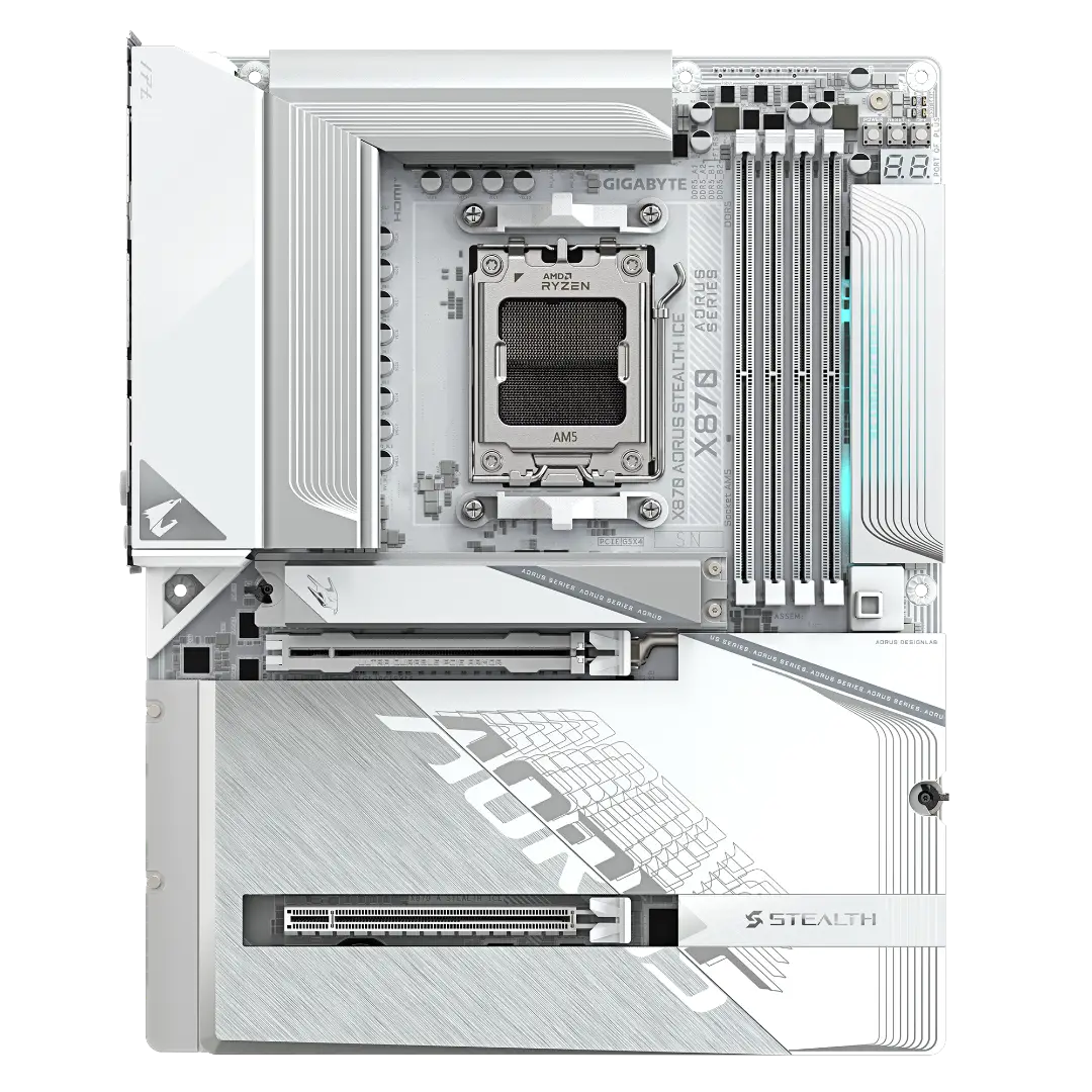 GIGABYTE X870 AORUS STEALTH ICE — 2/7