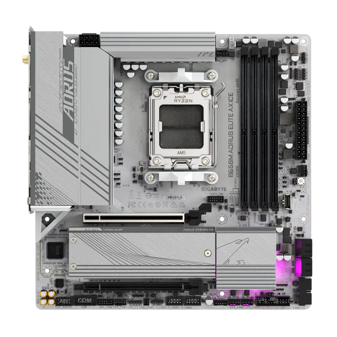 GIGABYTE B650M AORUS ELITE AX ICE — 2/6
