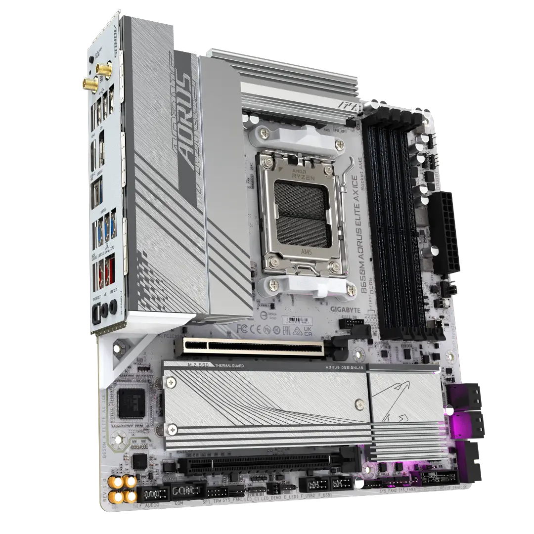 GIGABYTE B650M AORUS ELITE AX ICE — 3/6