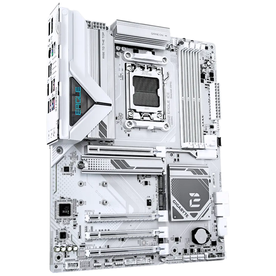 GIGABYTE B850 EAGLE ICE — 3/4