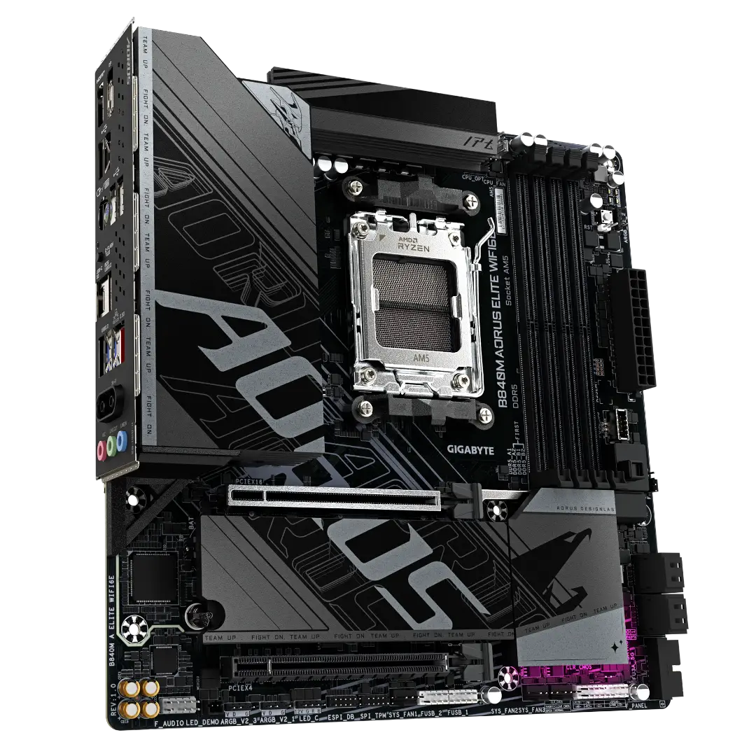 GIGABYTE B840M AORUS ELITE WIFI6E — 3/6