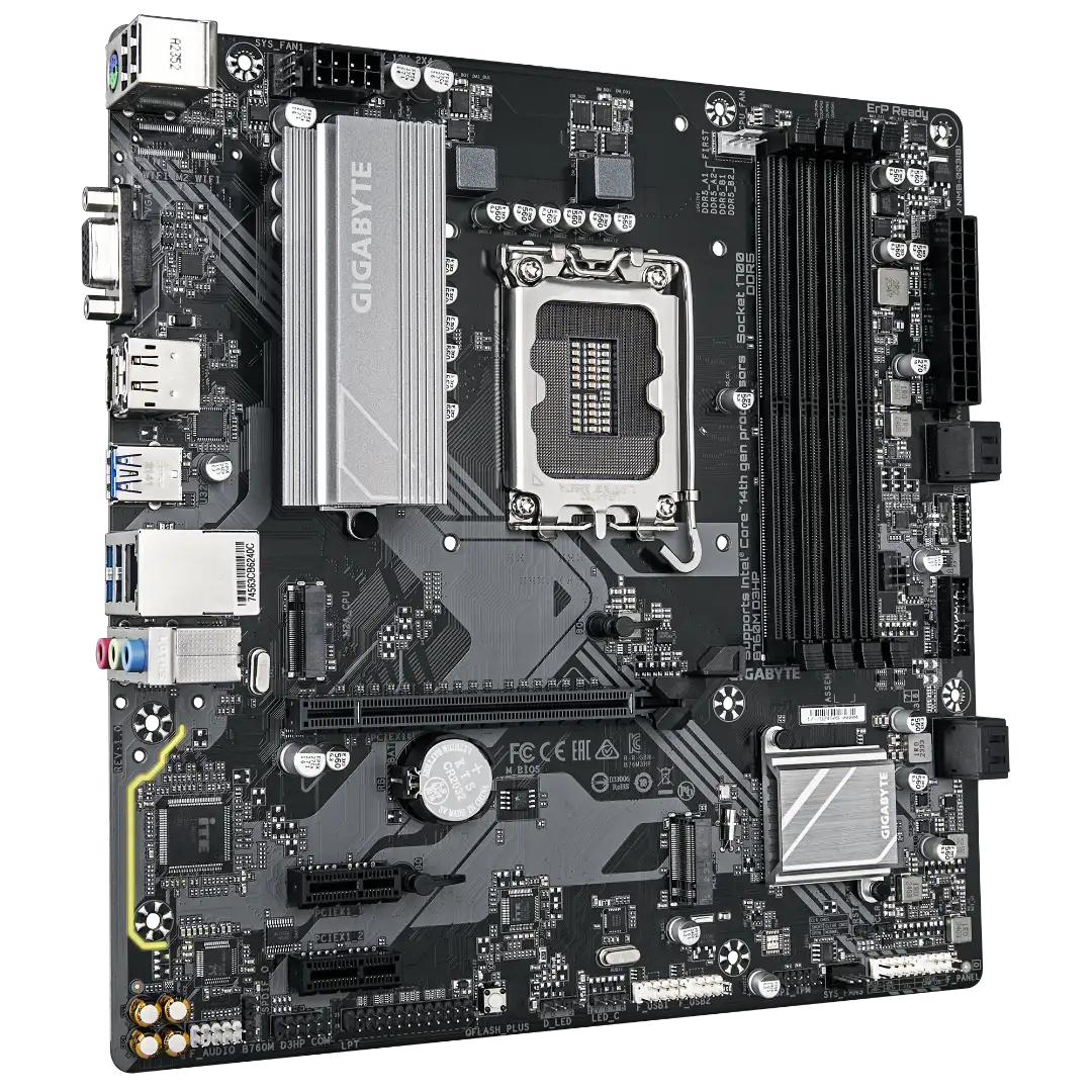 GIGABYTE B760M D3HP — 3/4