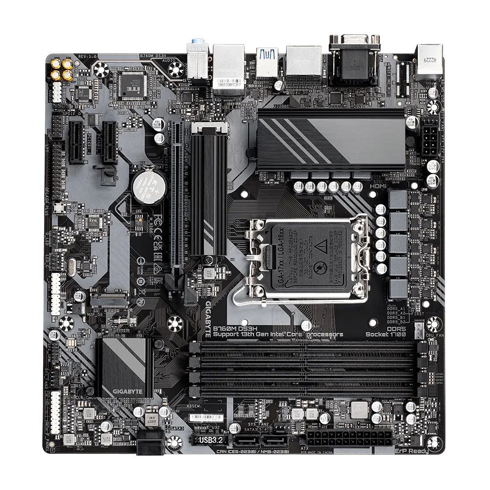 GIGABYTE B760M DS3H DDR5 — 5/6