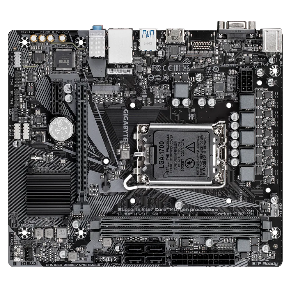 GIGABYTE H610M H V3 DDR4 — 4/5